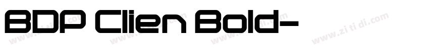 BDP Clien Bold字体转换